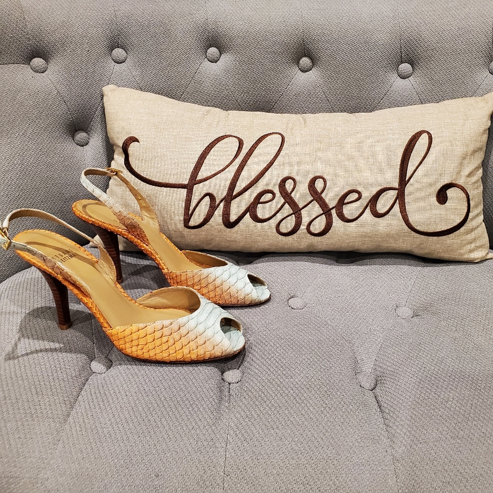 Pre-loved Stuart Weitzman Snakeskin Heels size 7